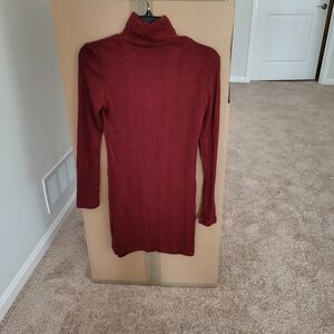 SHEIN Red Long Sleeve Dress